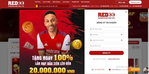 Phần mềm cá độ bóng đá Red88 - Nhiều ưu đãi nạp đầu cho bet thủ